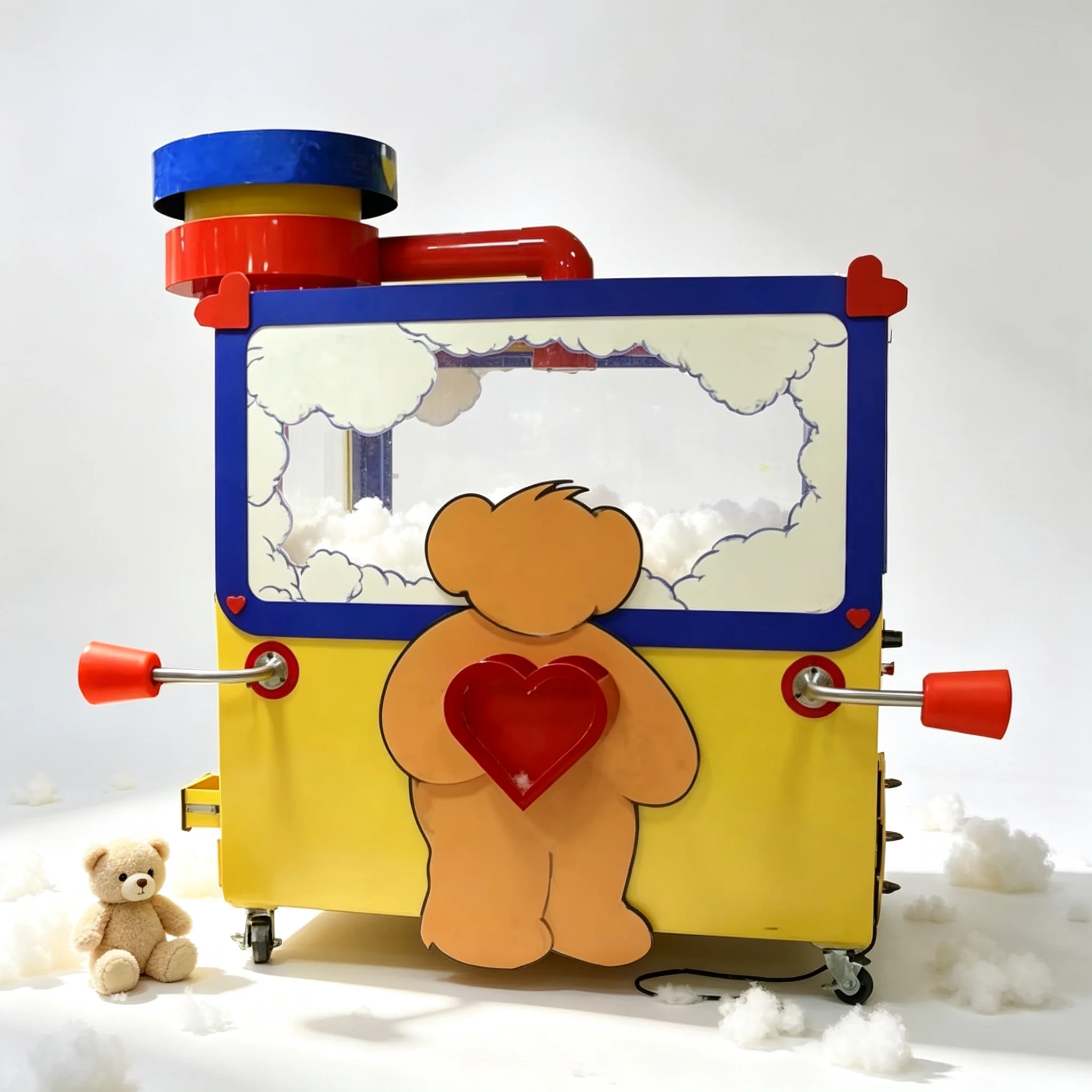 Cotton Stuffing Machine Plush Toy Filling Device Bright LED Light For Shopping Mall Hot‑spot Project Custom Wholesale