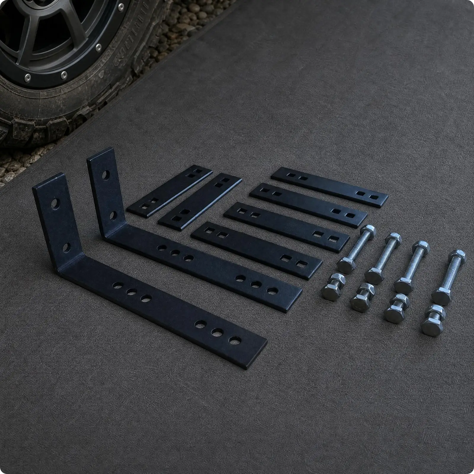 Vehicle Side Awning Mounting Hardware Kit Sturdy for Outdoor Travel