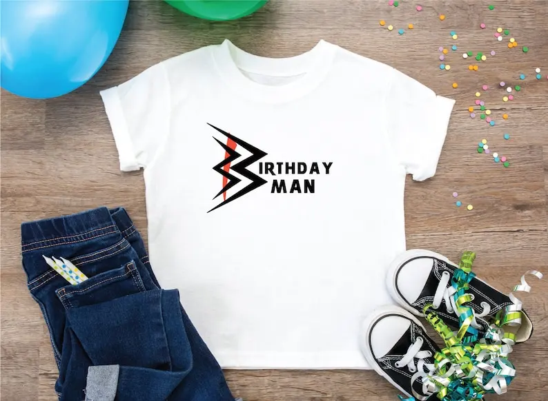 Wrestling Inspired Birthday Man t-shirt for Kids