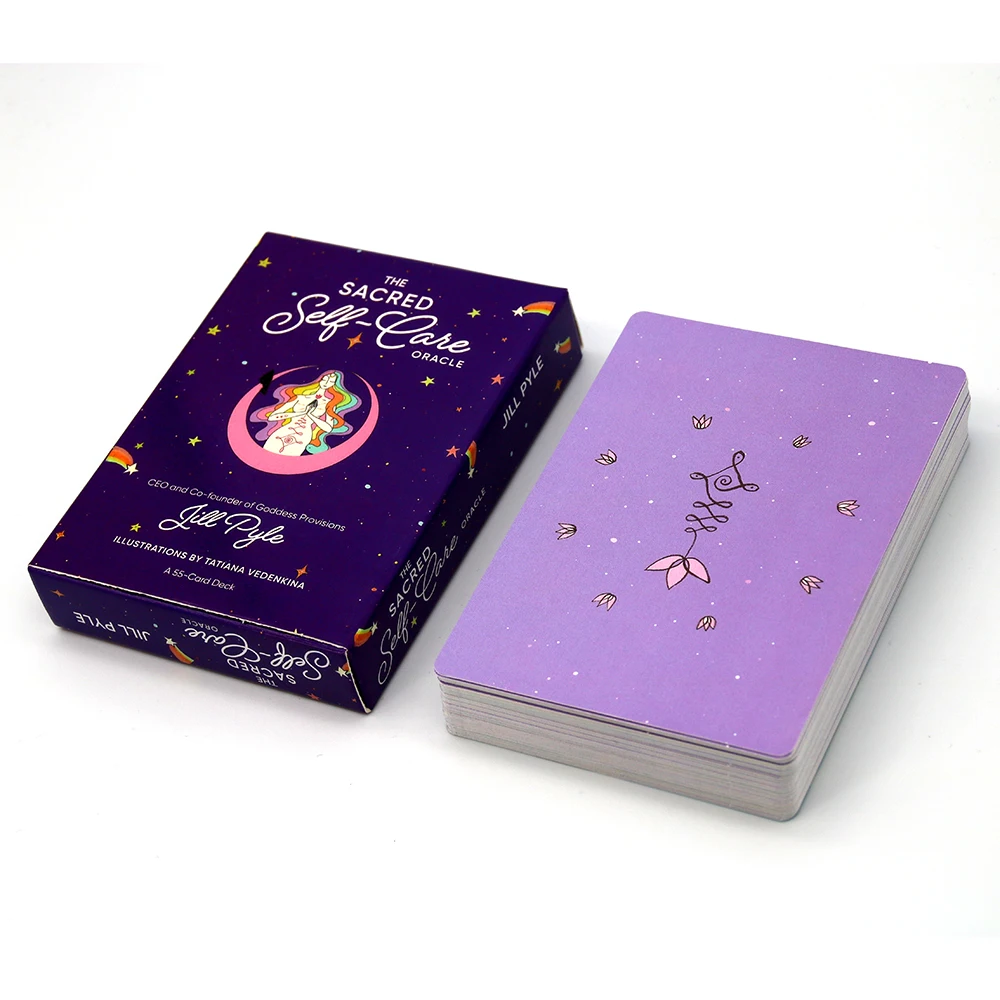 1pc The Sacred Self-Care Oracle / Scan QR Code On The Box To Get The Guidebook Christmas, Halloween, Thanksgiving Gift