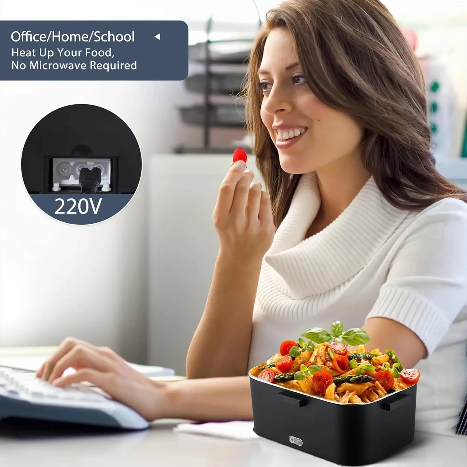 Electric lunch box Electric lunch heating lunch box Lunch box with heating function Household appliances