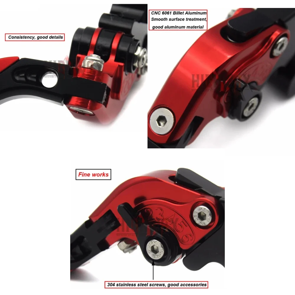 

Motorcycle CNC Adjustable Folding Extendable Brake Clutch Levers for