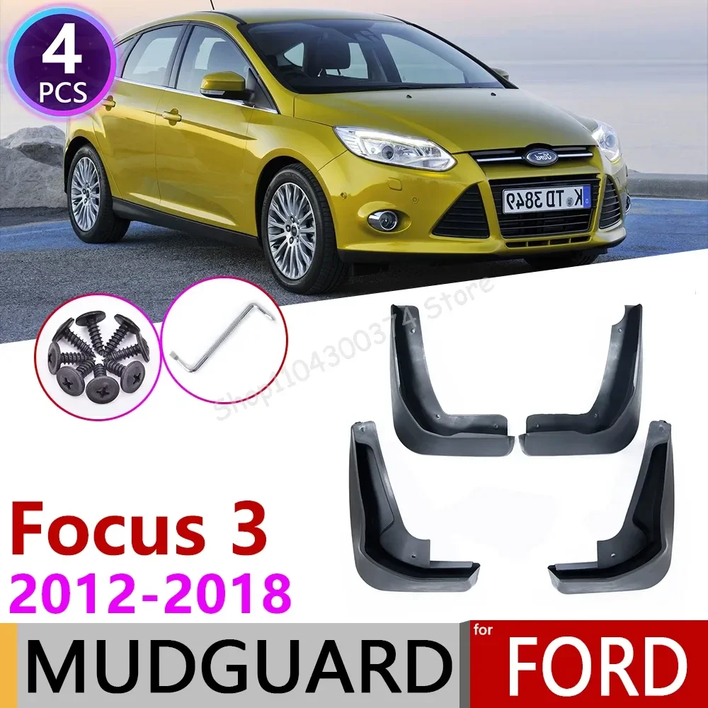 for Ford Focus 3 MK3 2011~2018 Fender Mudguard Mud Flaps Guard Splash Flap Mudguards Accessories 2012 2013 2014 2015 2016 2017