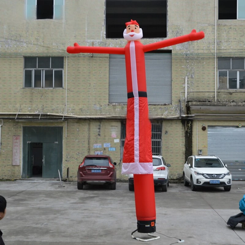 

Claus Air Dancer 5mh Inflatable Santa Inflatable Christmas Dancer Decorations Single Leg With Blower For Show Event