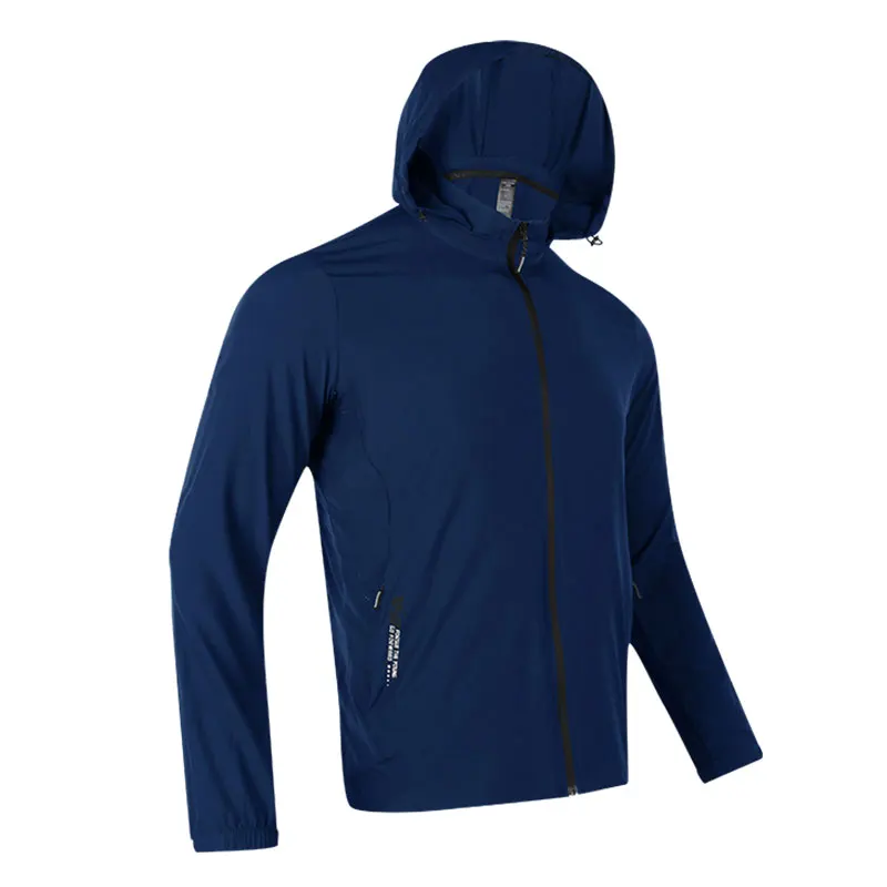 Płaszcz do biegania Karentea Quick Dry Men odzież sportowa z kapturem, wiosenny Jogging Jacket dres na siłownię Sport odzież Fitness oddychający