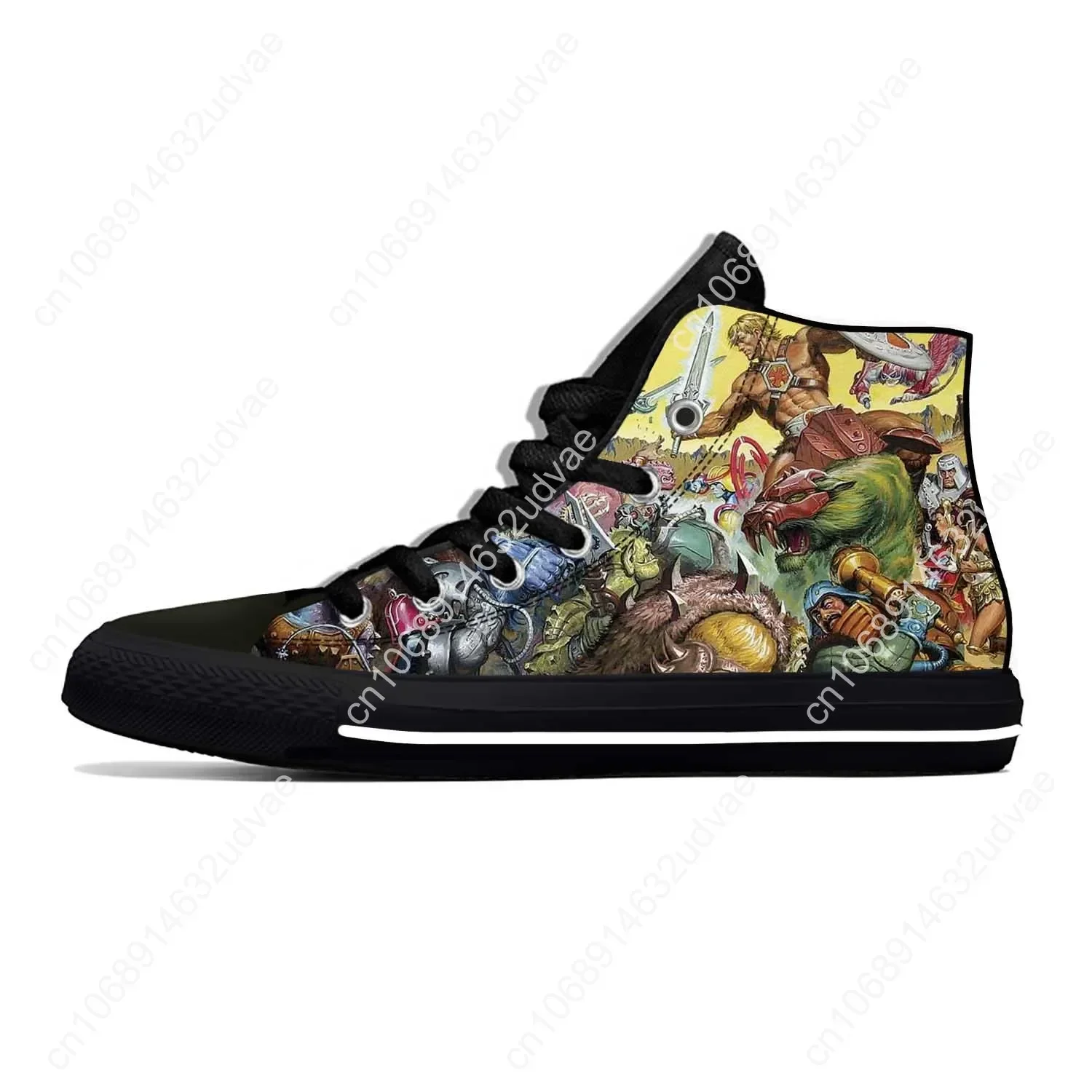 Zapatos de tela informales para hombre y mujer, zapatillas deportivas ligeras y transpirables con estampado 3D de los maestros del universo