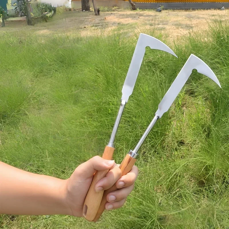 Stainless Steel Gap Weeding Knife Multifunctional Household Garden Stone Gap Weed Cleaning Lawn Mowing Knife Gardening Tool