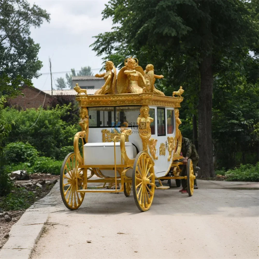 

Cinderella Royal Horse Carriage Manufacturer Wedding Luxury Antique Style Wedding Carriage for Sale