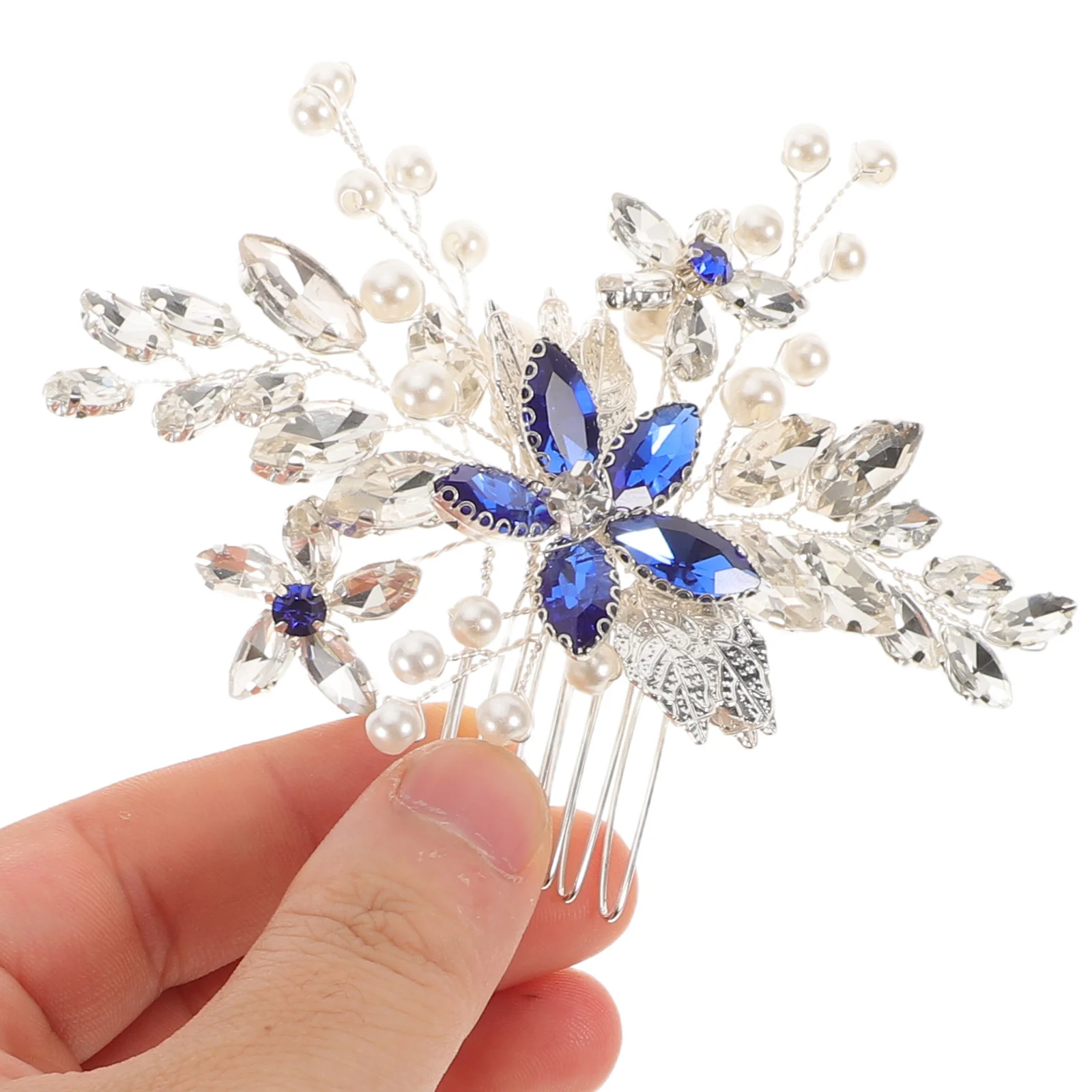 

Bridal Hair Comb Rhinestone Flower Headpiece Wedding Hair Accessories Elegant Bride Jewelry Bride Headpiece Comb