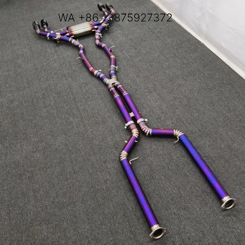 Wmwmnu Titanium Mid Rear Exhaust System for X3M X4M Competition F97 F98 3.0T with Electronic Valve