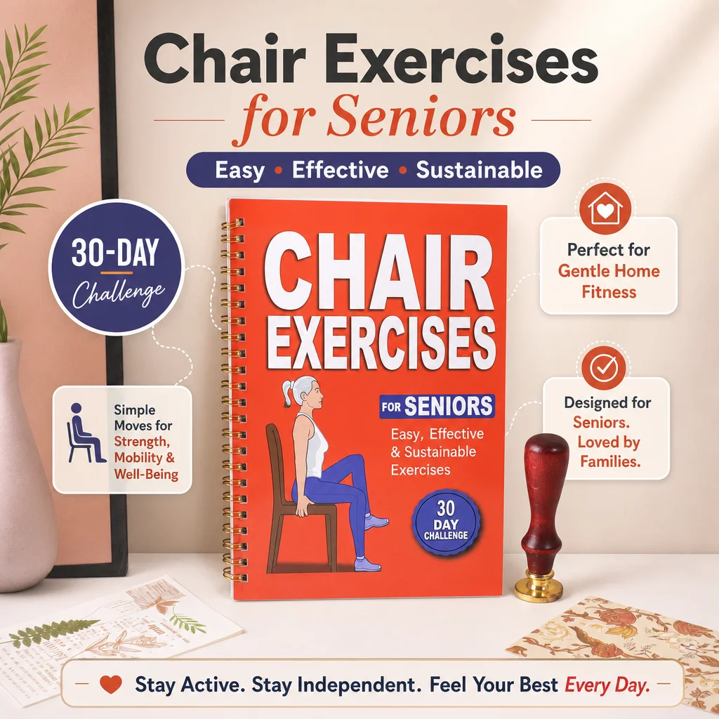 28–30 Day Chair Yoga Guide for Weight Loss, Muscle Strength & Flexibility | Beginner Seated Workout Book for Seniors & Adults