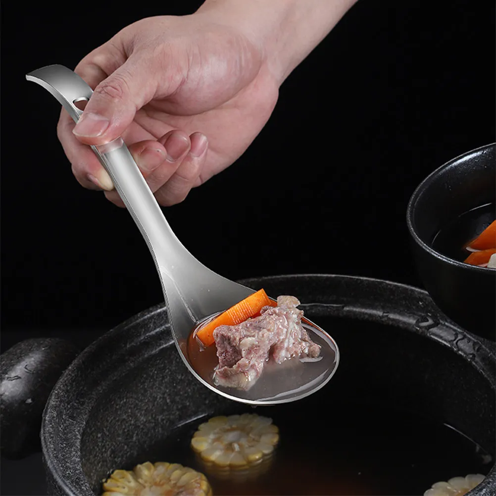 

2Pcs Stainless Steel Serving Spoon Set Premium Ergonomic Slotted Utensils for Kitchen Home Restaurant Buffet Daily Use Portable