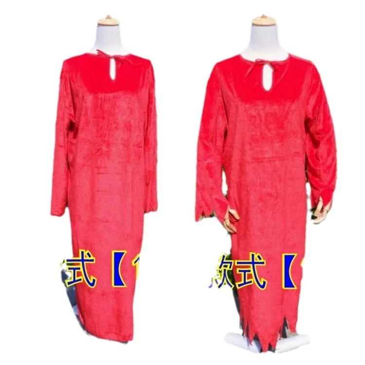 زي أداء للهالوين، فستان زفاف الزومبي الأبيض والأحمر، زي تنكري للنساء على شكل شبح، زي مسرحي، فستان صيني تقليدي #5