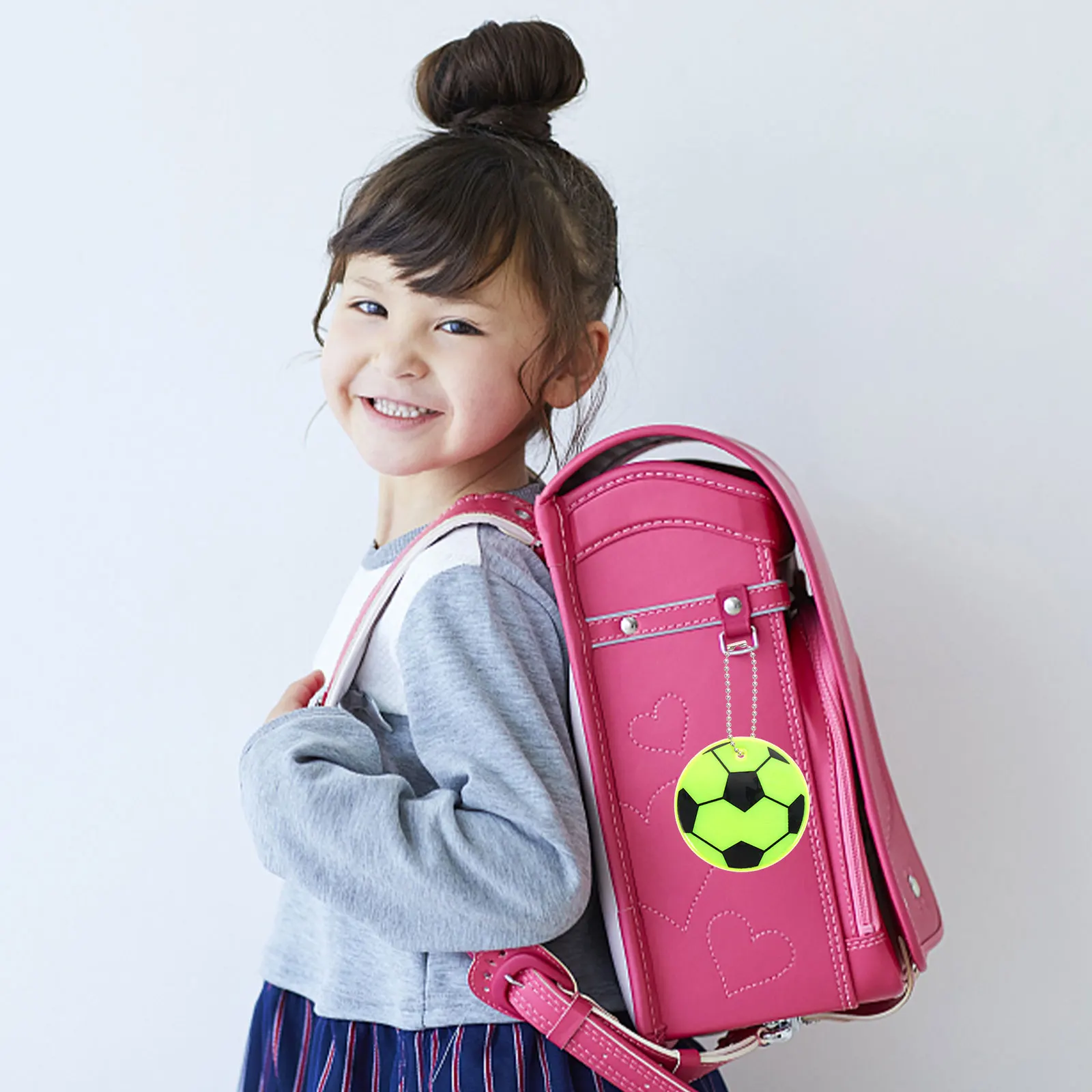 

12 Pcs Reflective Pendant Bag Hanging Ornament School Accessories Backpack Decor Pvc Charms Child Sports