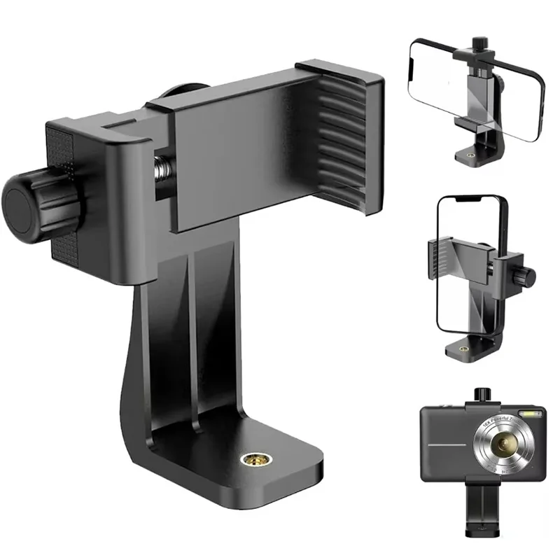 Photo Vlog Filming Accessories Portable Tripod Mount Cell Phone Clip For All Smartphones And Tripods Office Desk Live Broadcast