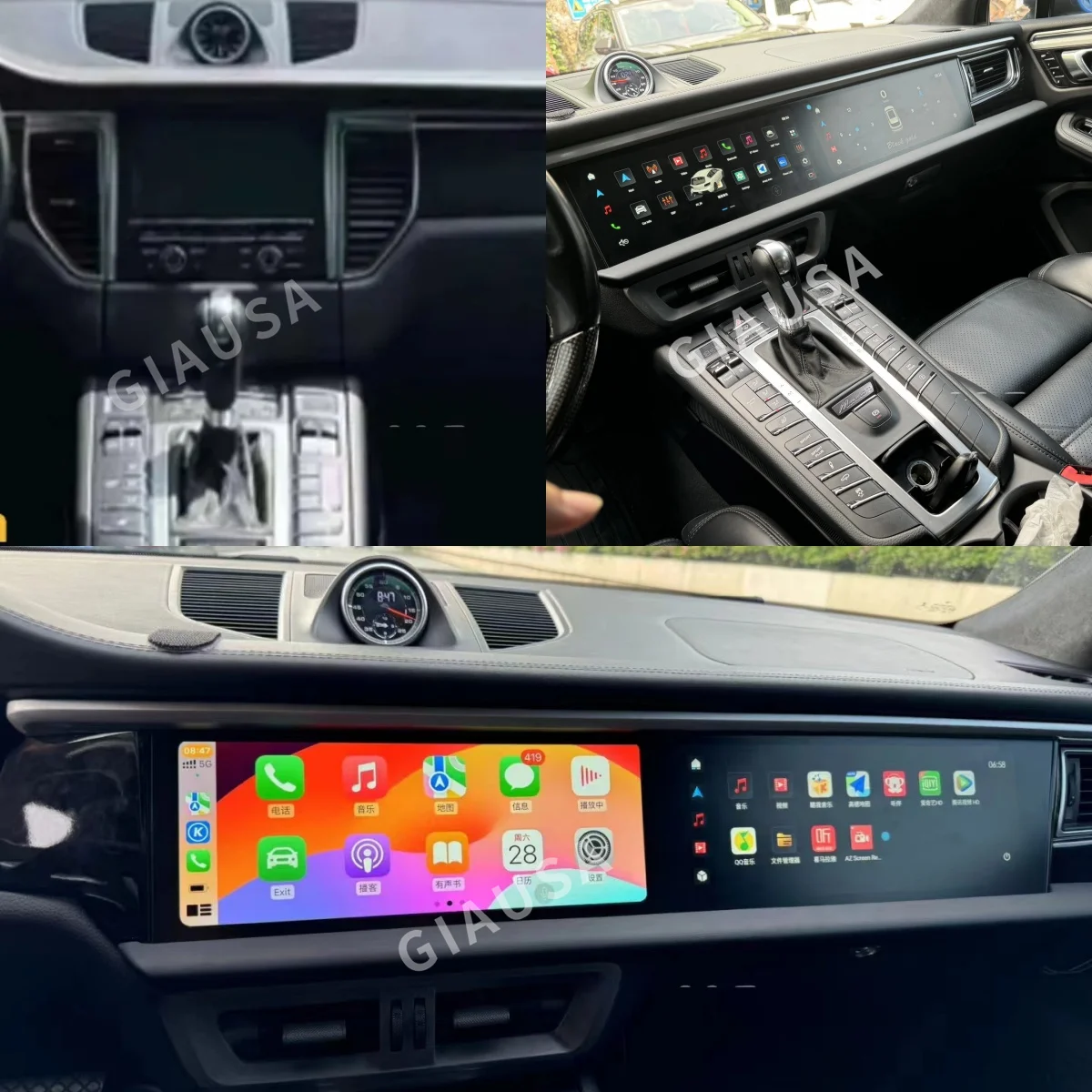 For Porsche Macan 2010 - 2017 Android Car Radio GPS Navig Multimedia DSP Player CarPlay Stereo Head Unit Co-pilot Screen 4G WiFi
