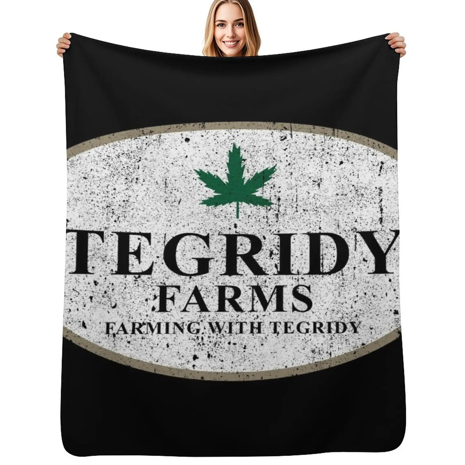 Tegridy Farms - Farming With Tegridy Throw Blanket Warm Comfortable Blanket for Office Napping