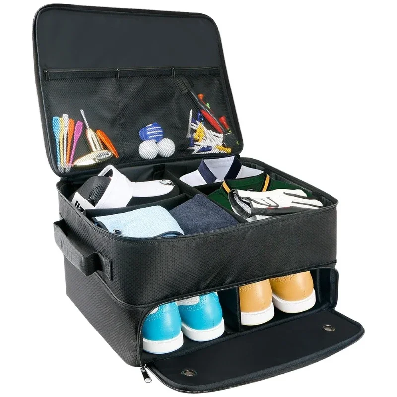 

Golf clothing bag, foldable shoes, car mounted large capacity multifunctional storage bag