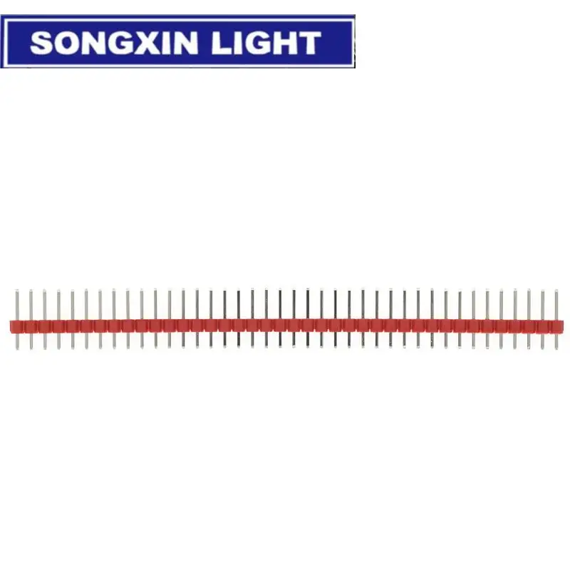 10pcs 40 Pin 1x40 Colorful Single Row Male 2.54 Breakable Pin Header Connector 40pin Strip For Arduino image 3