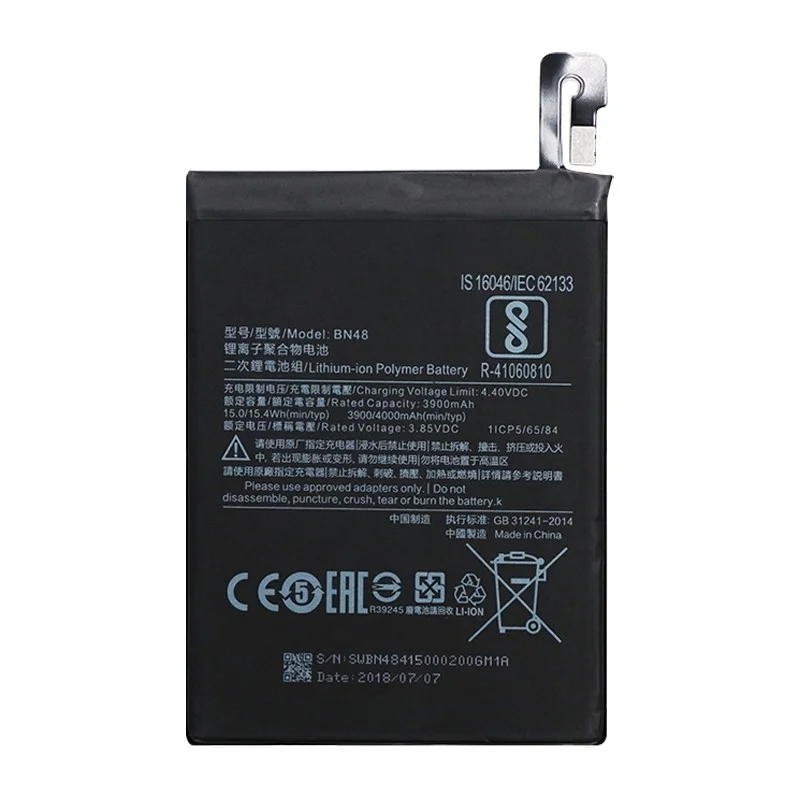 BN48 3900mAh for Xiaomi Redmi Note 6 Pro Li-Polymer Battery