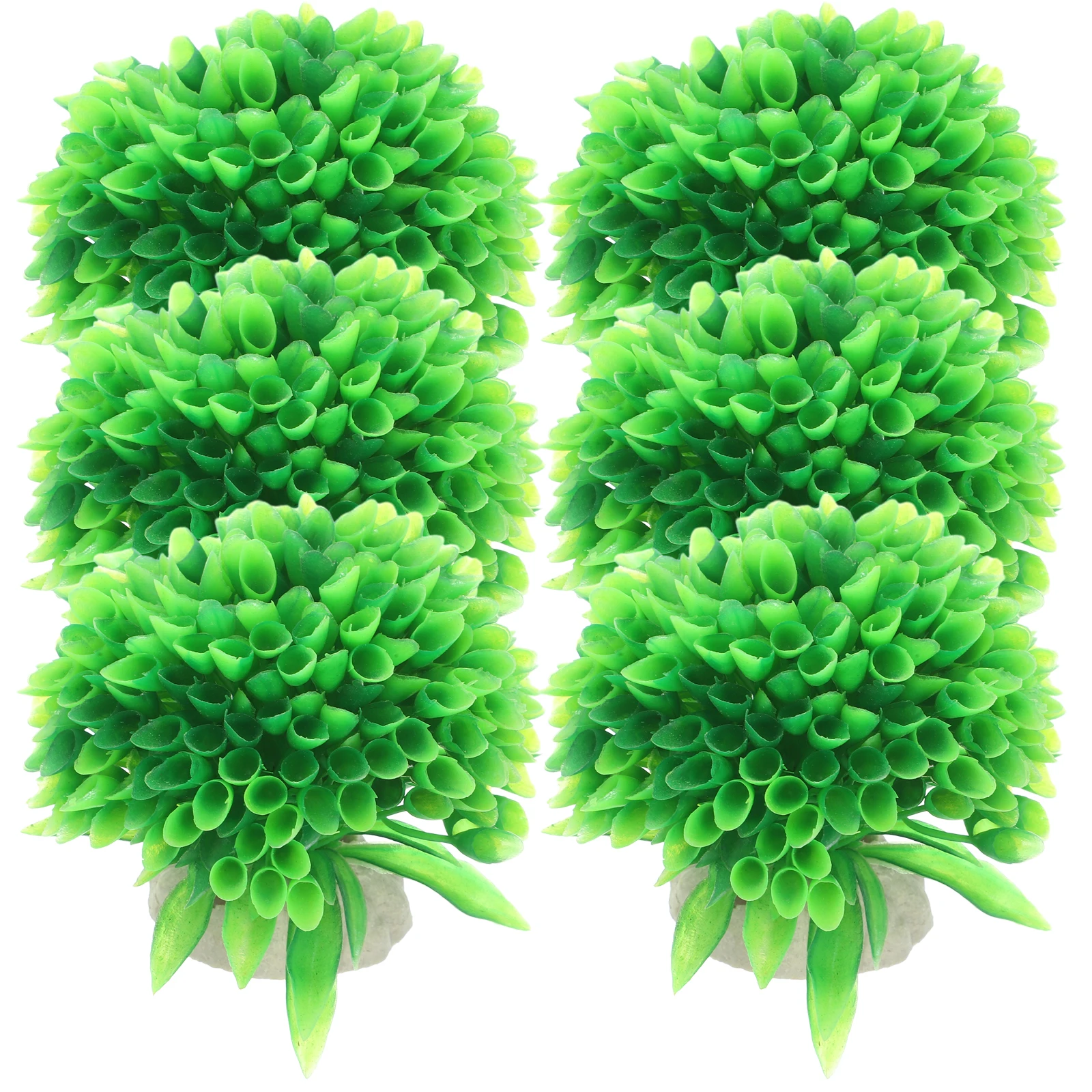

6pcs Artificial Plants for Aquarium Decoration Realistic Plastic Fish Tank PlantsAquatic naments Lifelike Tropical Accessories