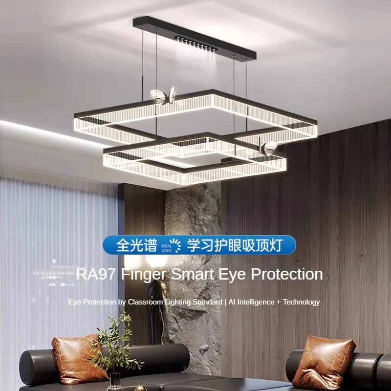 

Italian Minimalist LED Living Room Pendant Lights Modern Home Decoration Restaurant Lighting Fixtures Ring Acrylic Hanging Lamps