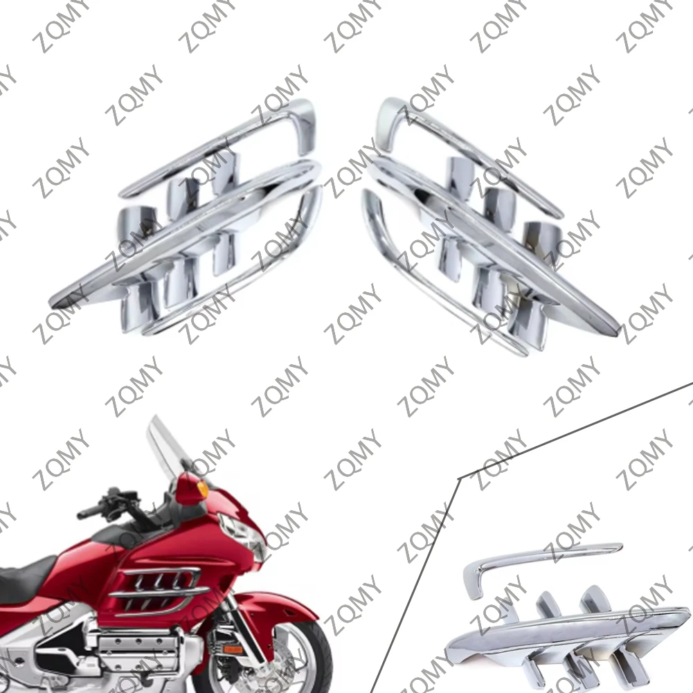 

Хромированные мотоциклетные Обтекатели Premier Shark Gills для Honda Goldwing GL1800 2001 2002 2003 2004 2005 2006 2007 2008 2009 2010 2011