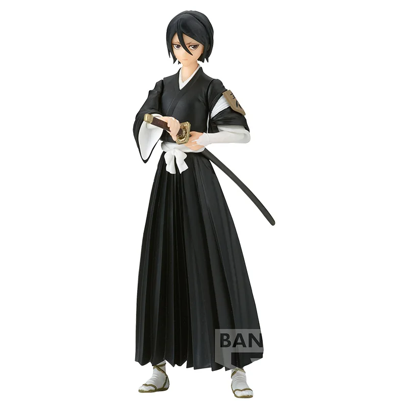 

In Stock Banpresto Figure Kuchiki Rukia Solid And Souls Bleach 14cm Action Anime Pvc Colletion Model Toy Gift