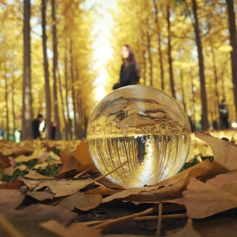 1PC Crystal Ball Large Transparent Photography Glass Sphere Photo Shooting Props Lens Clear Round Artificial Ball Decor Gift