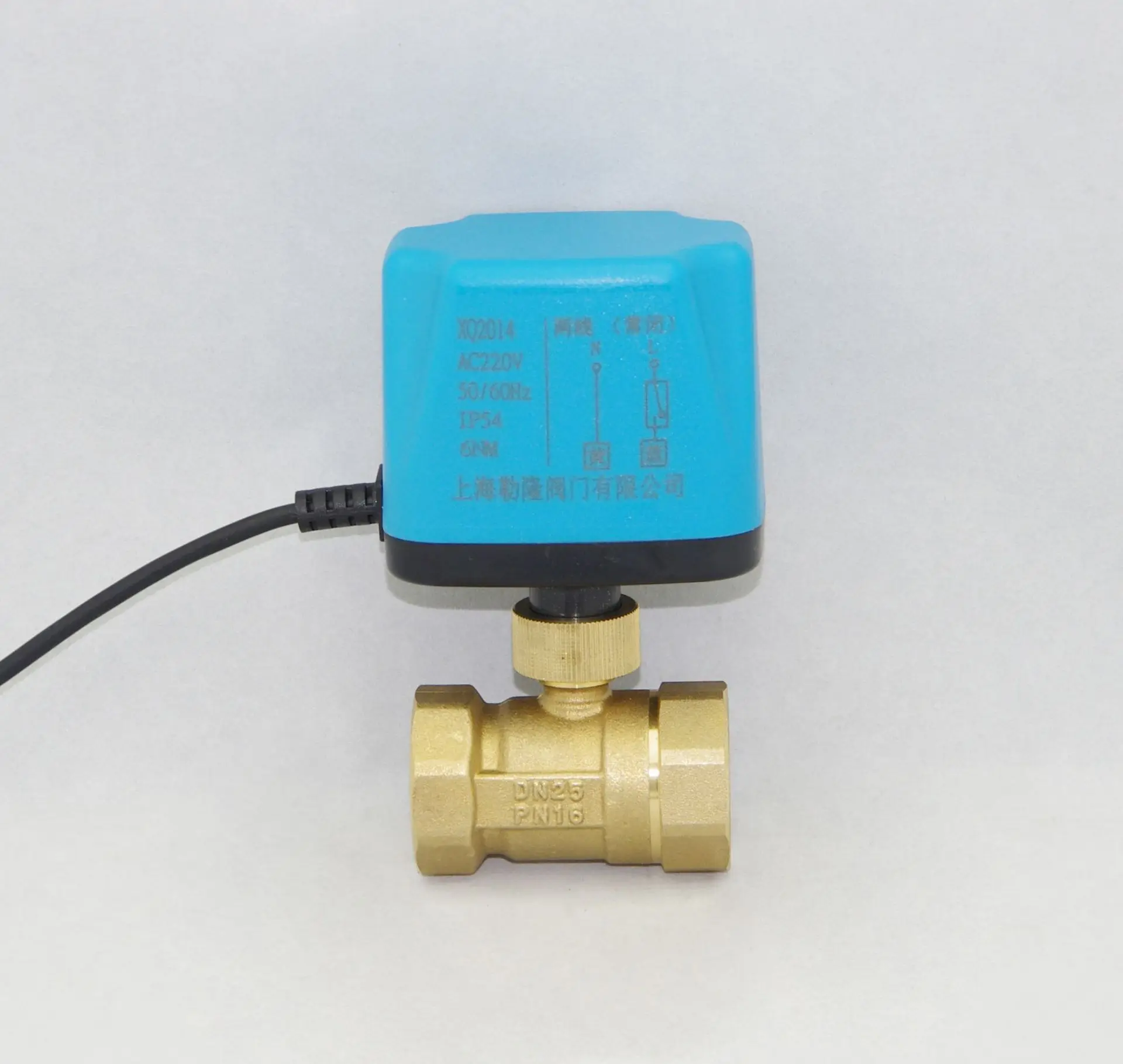 Solar solenoid valve electric DC12V24V air conditioner temperature control normally open and normally closed ball valve