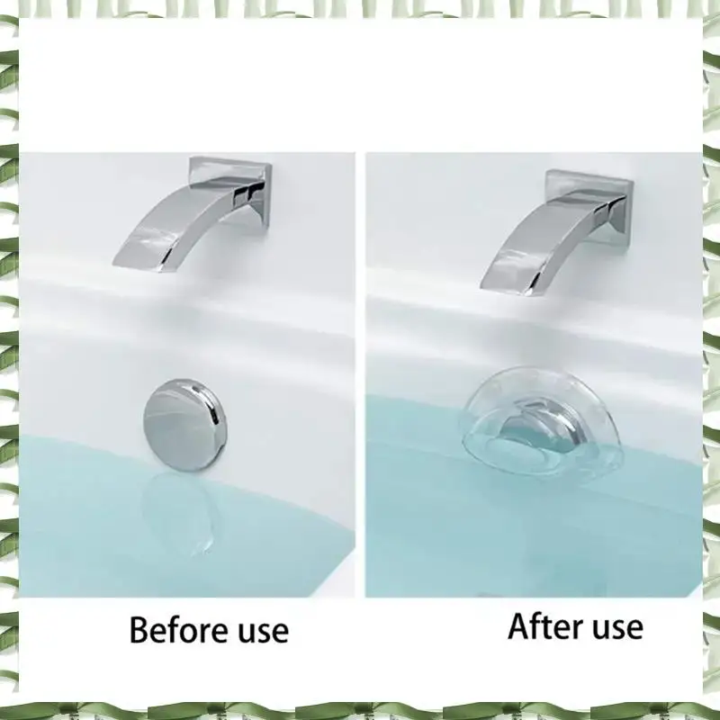 5PCS Bottomless 목욕 오버플로 배수 커버 흡입 컵 씰 욕조 스토퍼 욕실 오버플로 배수구에 대한 더 깊은 목욕을위한 내구성