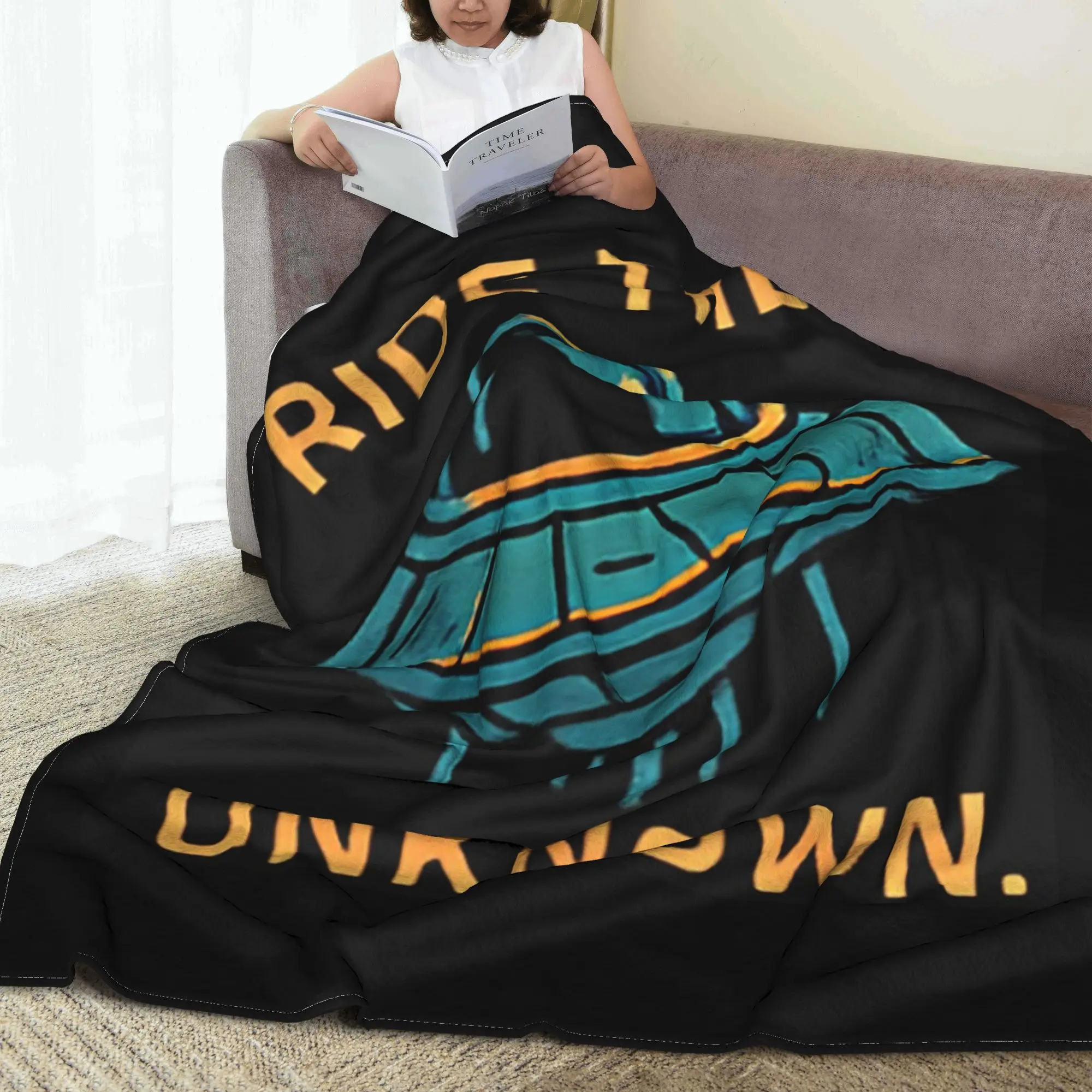 

Одеяло Ride the Unknown Cosmic Cruiser, теплое флисовое одеяло для дивана, постельное белье, дорожные пледы, покрывало, одеяло