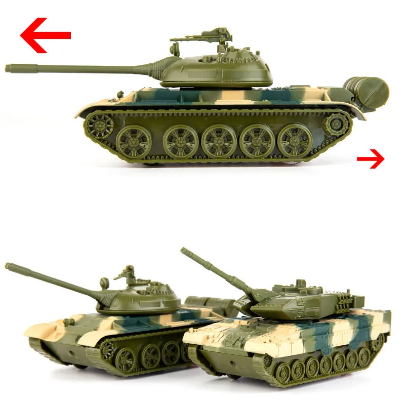 Quality alloy retro Soviet T55 military mode,simulated sound and light tank toys,original packaging gifts,wholesale