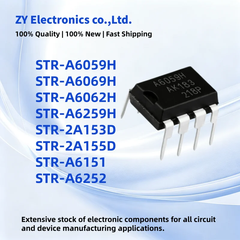 5PCS Brand New STR-A6059H STR-A6062H STR-A6069H STR-A6259H STR-2A153D STR-2A155D STR-A6151 STR-A6252 DIP Management chip