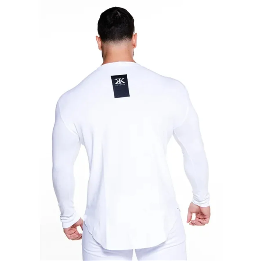 Men Gym Fitness Compression Running Sport Quick Dry Shirts Skinny Long Sleeve T-shirt Male Jogging Training Tees Tops Clothing