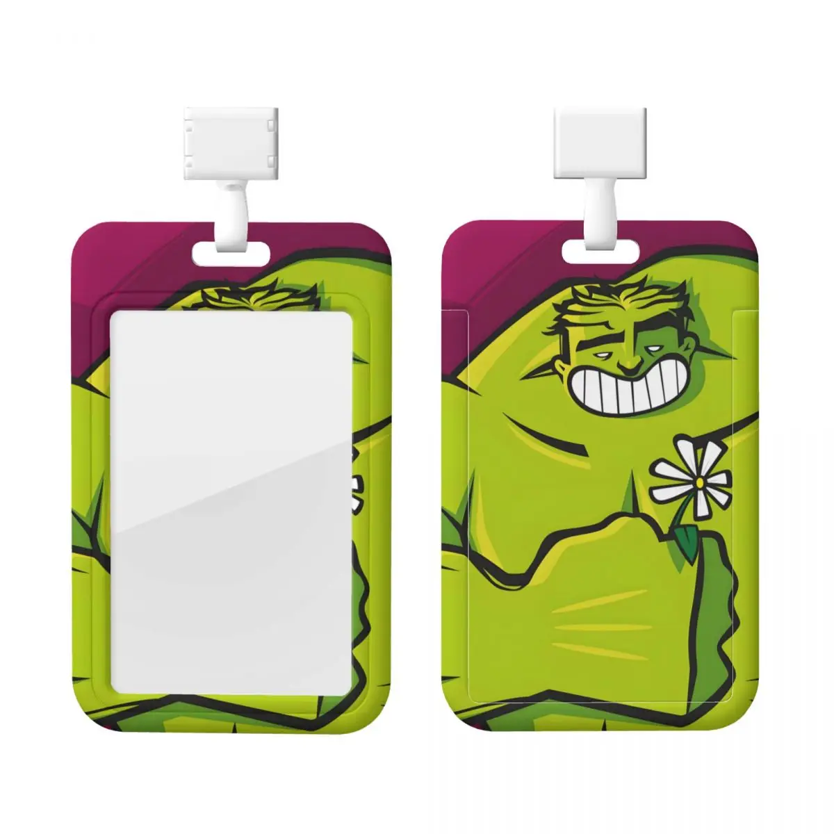 

Пользовательский держатель для значка комиксов Халка, держатель для карточек для больниц, унисекс, шейный ремешок, держатели для кредитных карт, шейный ремешок