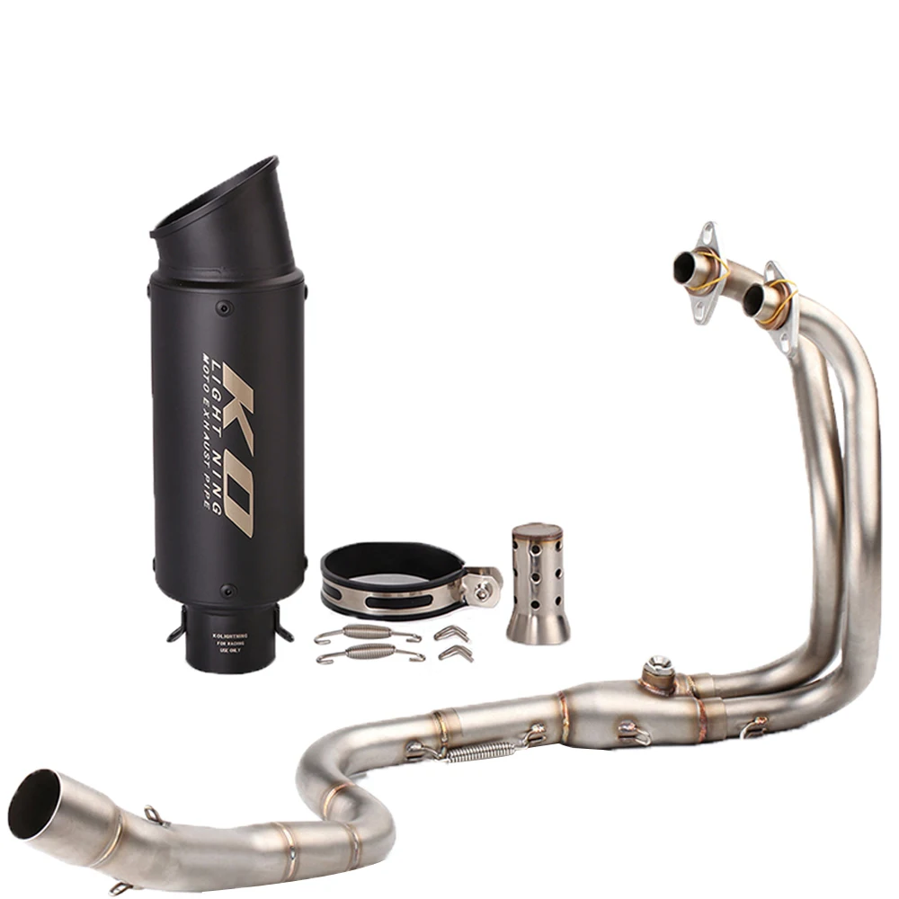 

51 мм мотоциклетная полная выхлопная система, соединительная труба, глушитель Escape DB Killer для Kawasaki Ninja Z250 Ninja 250 300 2013-2016