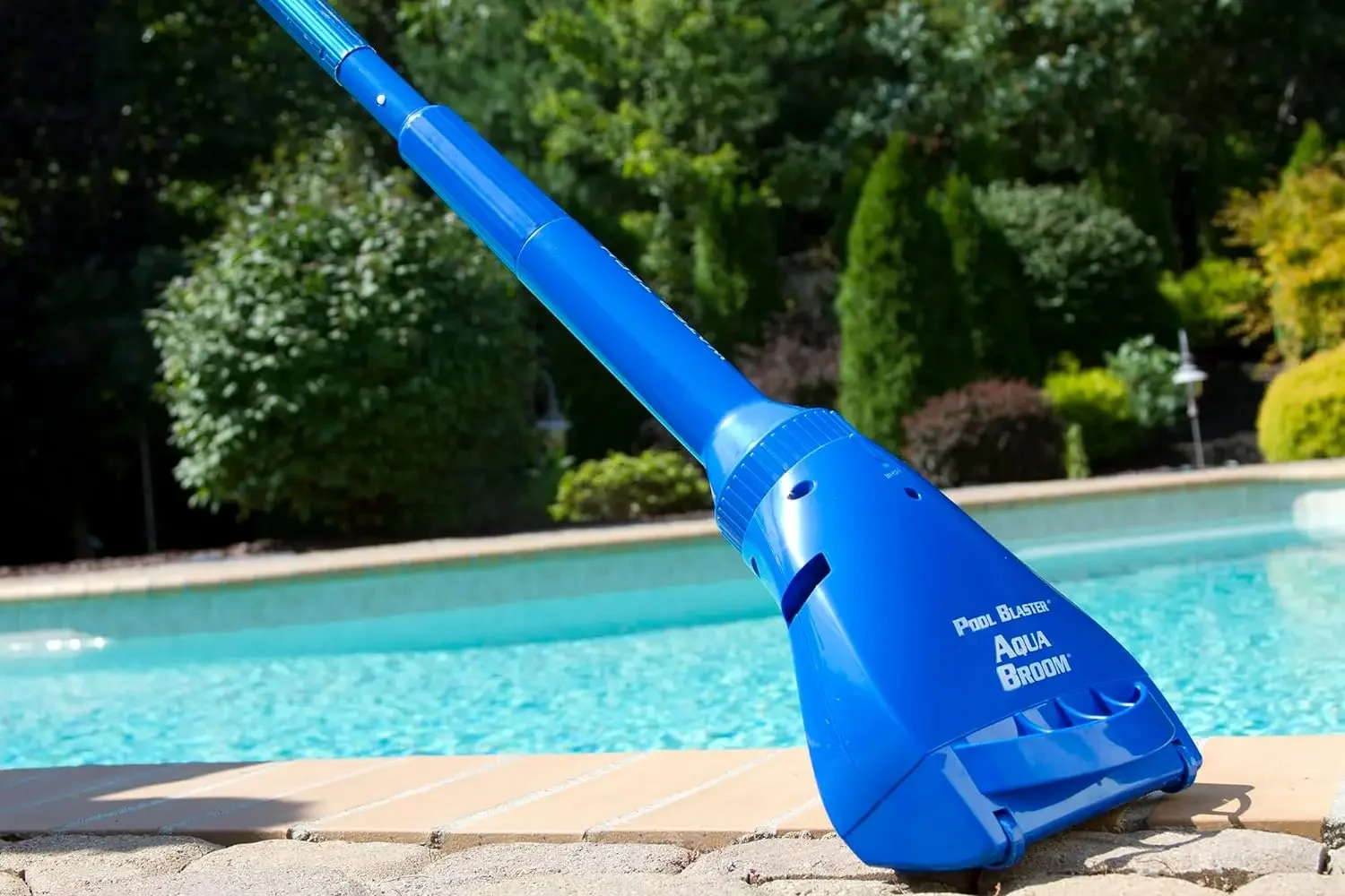 Aqua Broom XL Ultra Cordless Pool & Spa Vacuum Cleaner with Pole Set, Battery-Powered Handheld Hoseless, by Water Tech