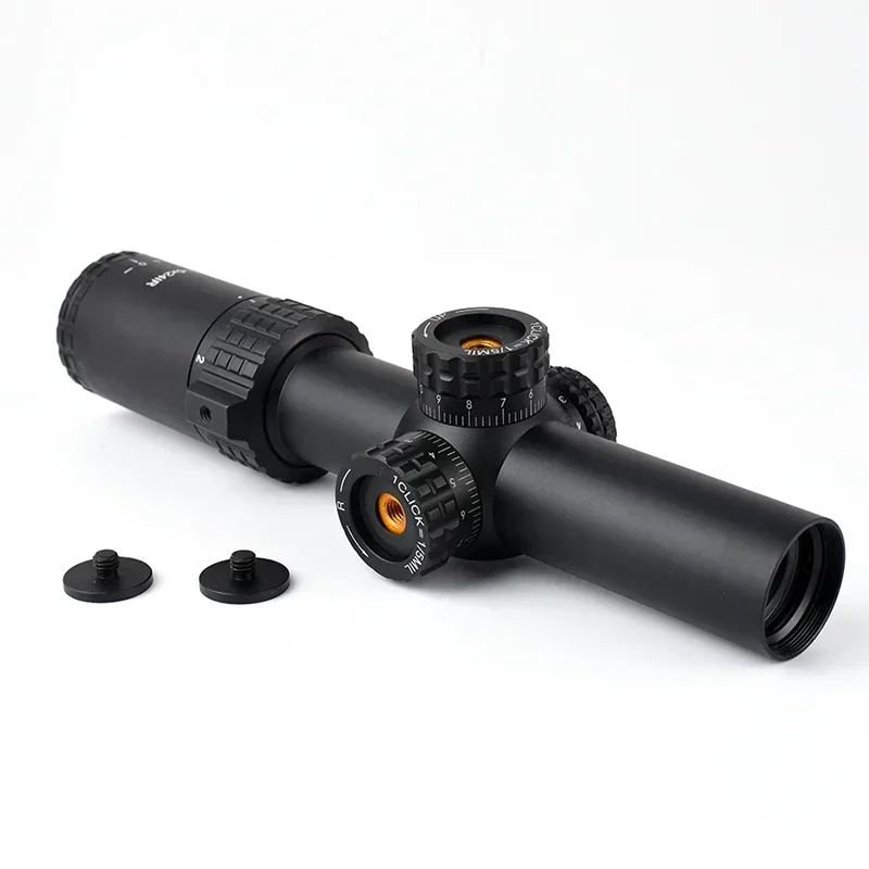 Imagem -05 - Tactical Red Green Light Reticle Scope Rifle Wide Angle Airsoft Riflescope Caça Óptica Tiro Gun Visão para ar a 5x24 ir