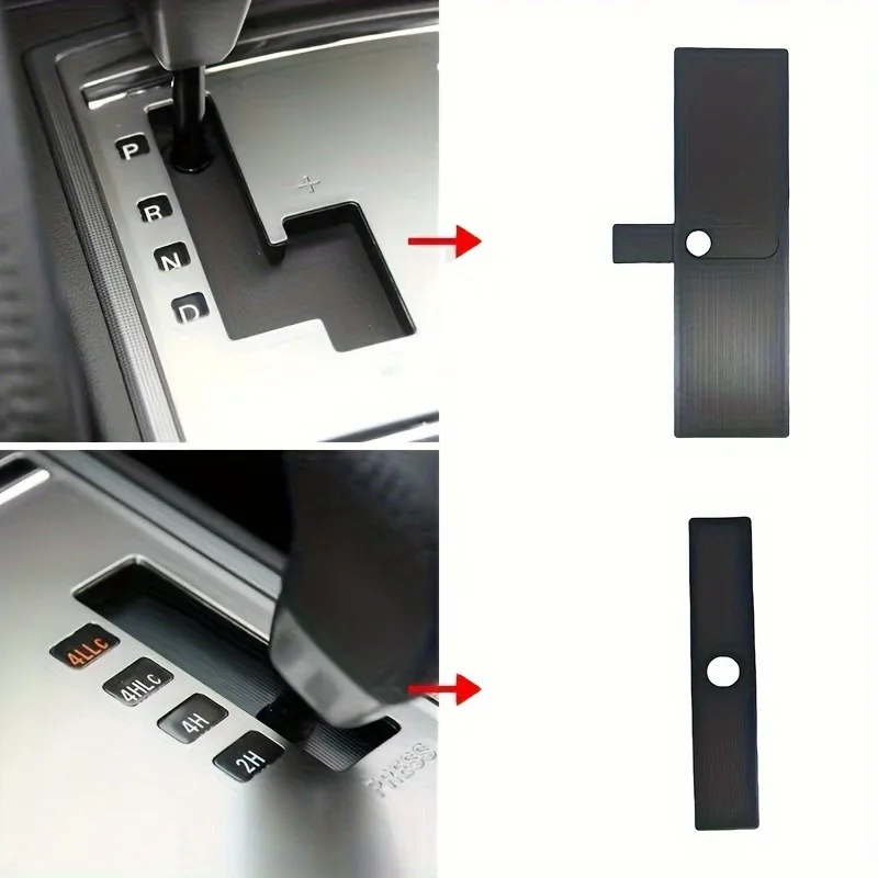 Gear Lever Dust Cover, Gear Lever Cover, Gear Shift Panel Dust Cover 8015A065/8015A066, for Mitsubishi Pajero V93W V97W V87W