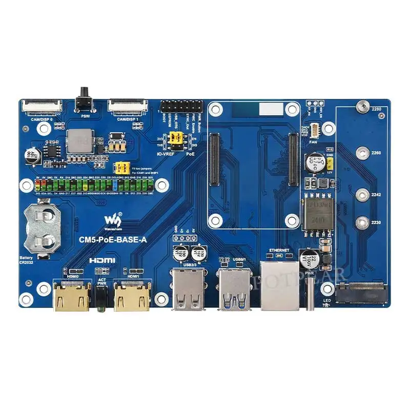 Raspberry Pi Compute Module 5 PoE BASE A  RJ45 For CM5 Lite/eMMC