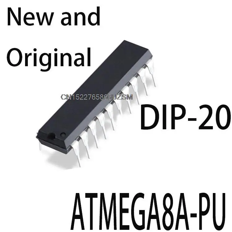 2PCS New and Original DIP ATMEL ATMEGA8A ATMEGA8-PU DIP20 Programmable Flash ATMEGA8A-PU