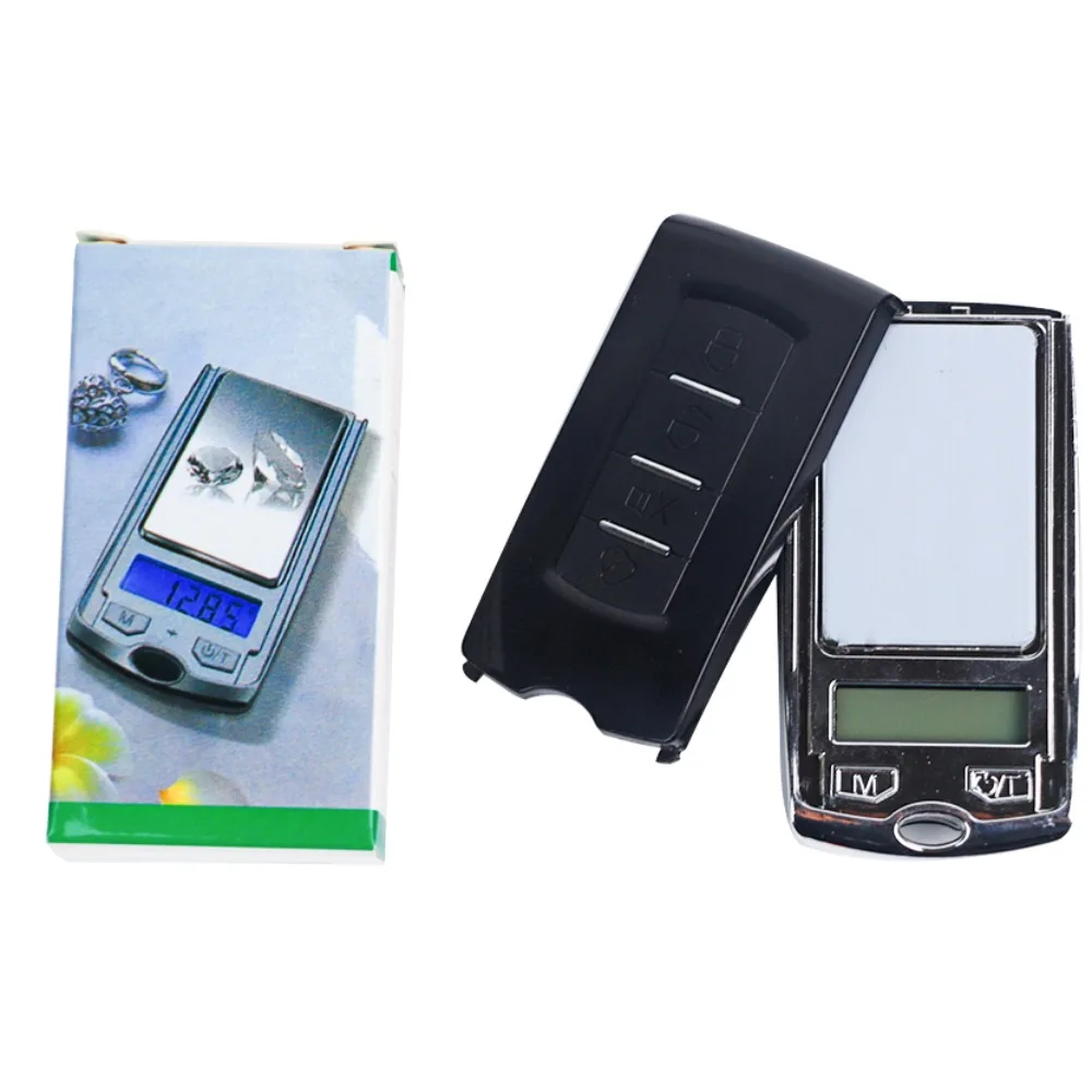 

200g/0.01g car key design portable pocket electronic scale mini palm key scale jewelry scale