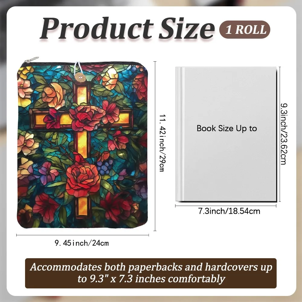 Polyester Book Cover Notebook Wraps with Button Rectangle 290x240mm