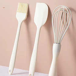 Silicone Baking Set Cake Cream Spatula Scraper Kitchen Household Egg Whisk Barbecue Oil Brush Gadget Kitchen Supplies