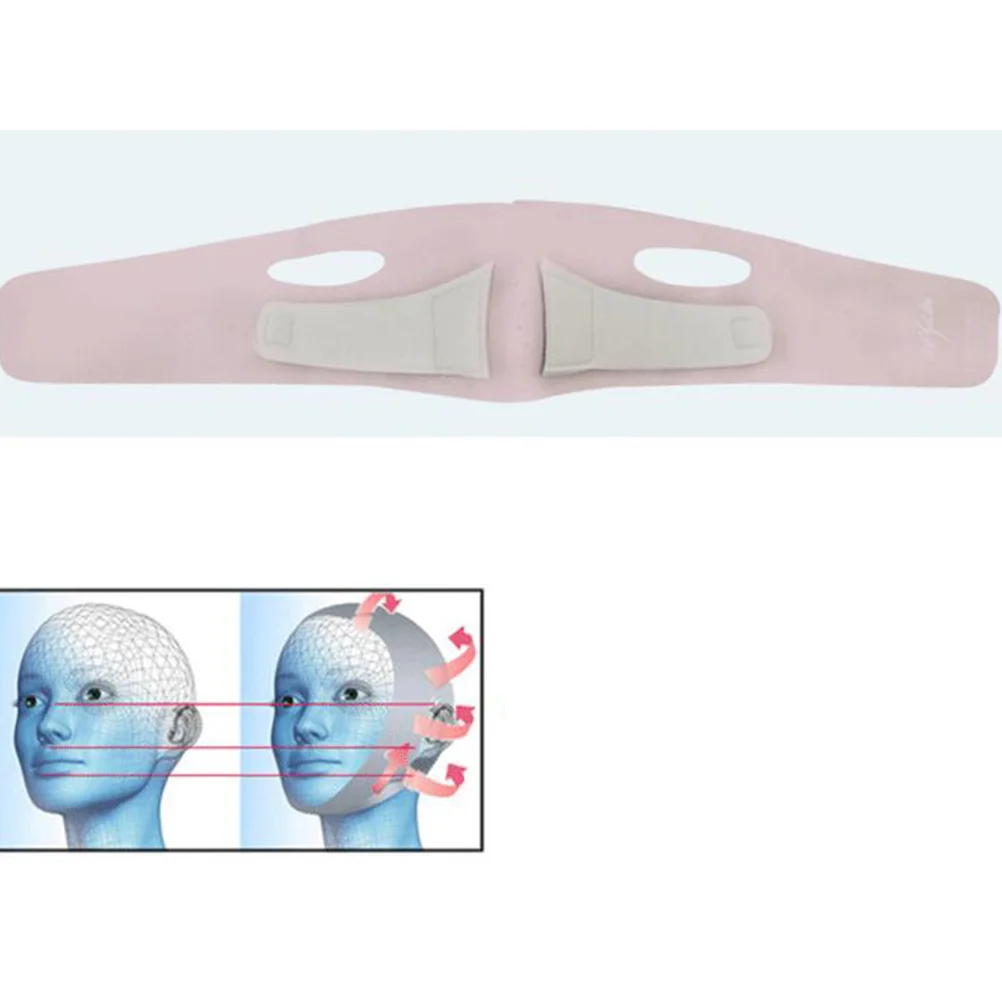 1pc フェイスリフティングマスクアーティファクトピンク薄いフェイスストラップ肌の引き締め小さな顎彫刻美容ツール