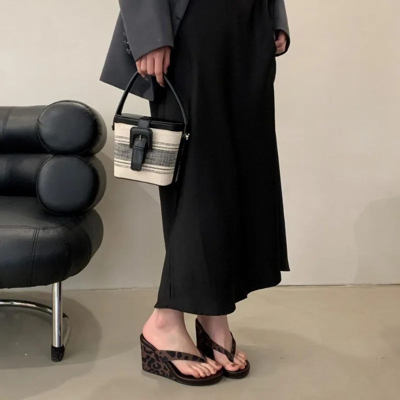 Summer New Women's Shoes Fashion Wedge Heel Slippers for Woman Comfortable Vacation Casual Shoes Designer Shoes Zapatos De Mujer