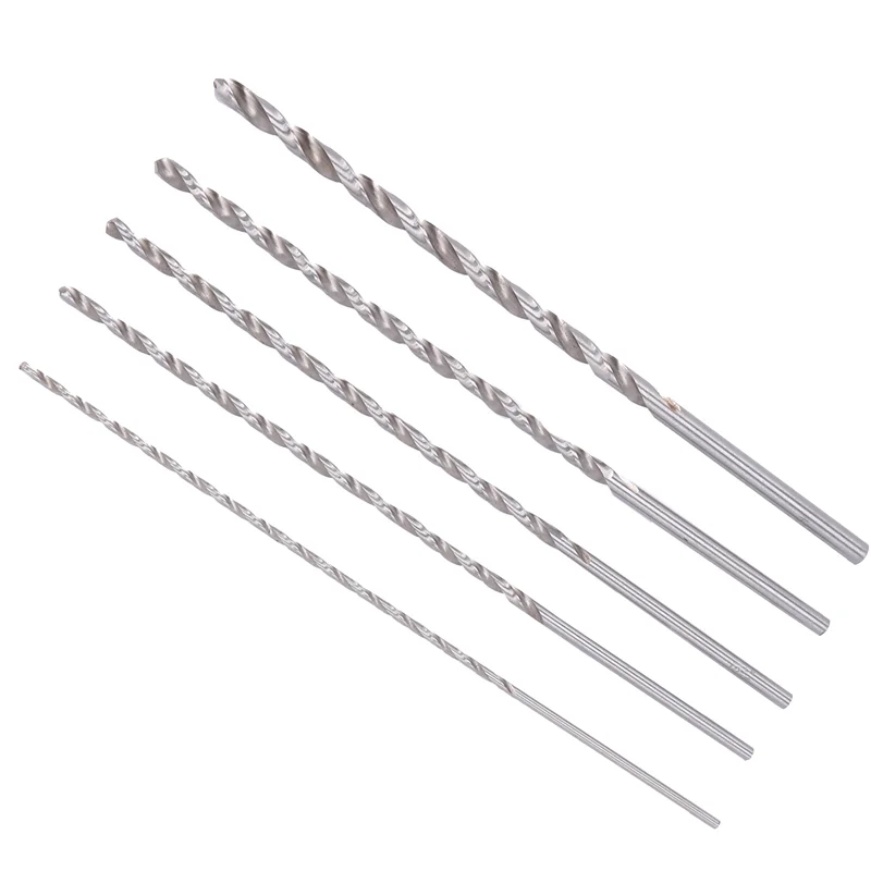AB45 20PCS Extra Long High-Speed Steel Drill Bit Sets Straight Shank Twist Drill Bit Tool 2-5Mm For Wood