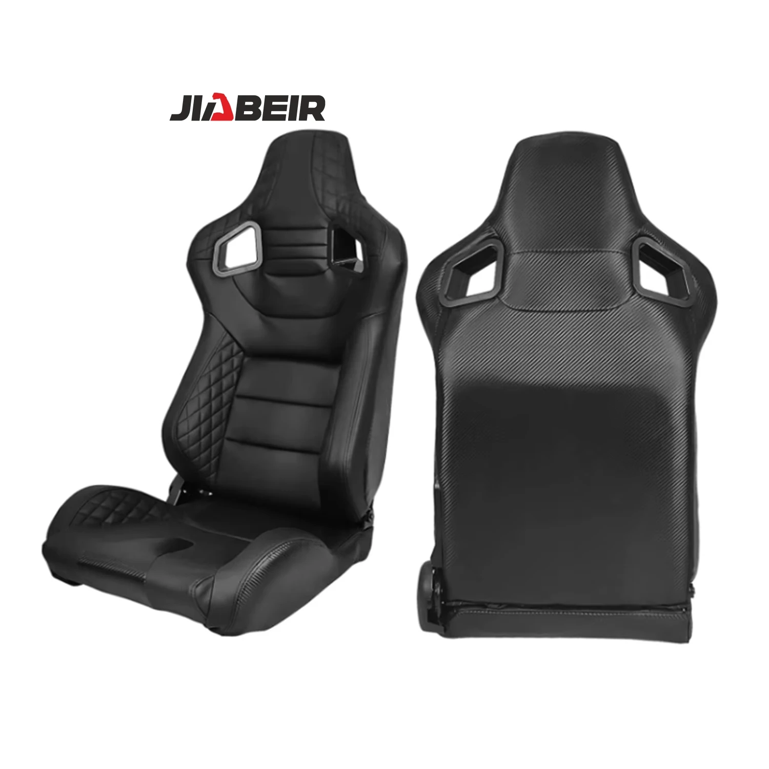 

Автомобильные сиденья JIABEIR 1041C, новая модель, из ПВХ-кожи, универсальные, черные, для гоночных автомобилей
