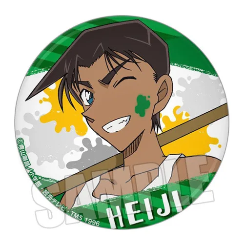 Lencana Detektif Conan Akai Shuichi Amuro Tooru Haibara Ai Hattori Heiji Bros Anime Stok Tersedia T